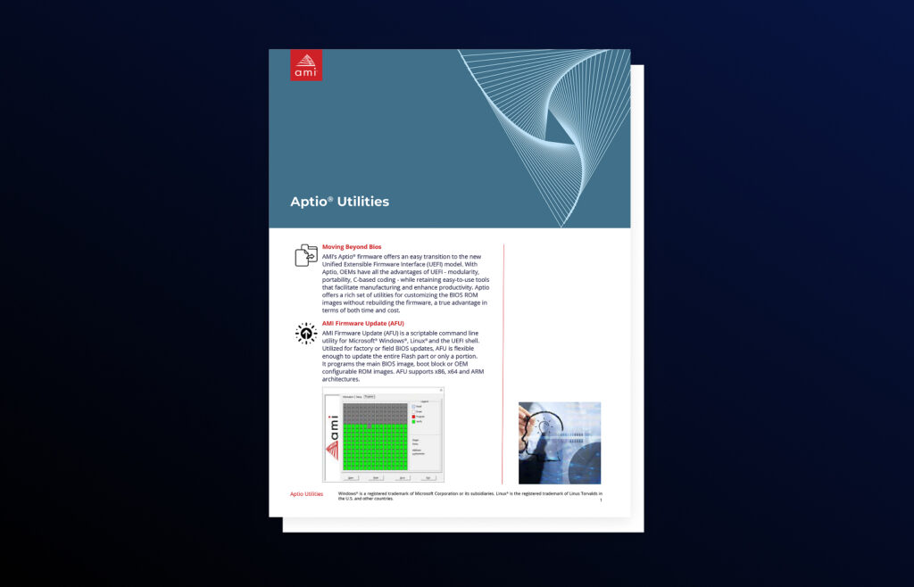 Aptio Utilities Data sheet