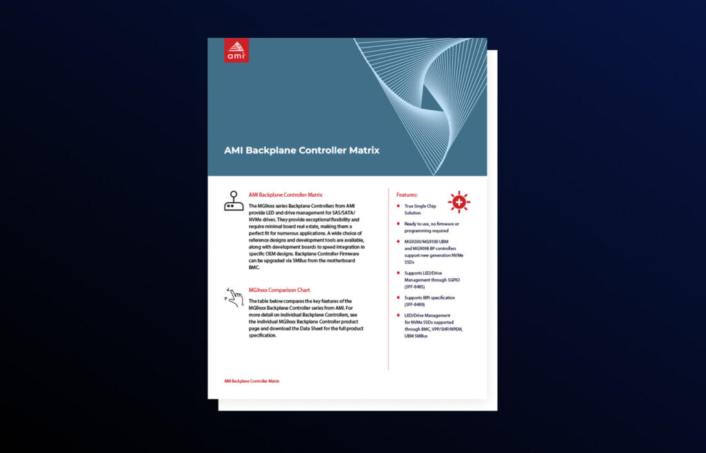 AMI Backplane Controller Datasheet