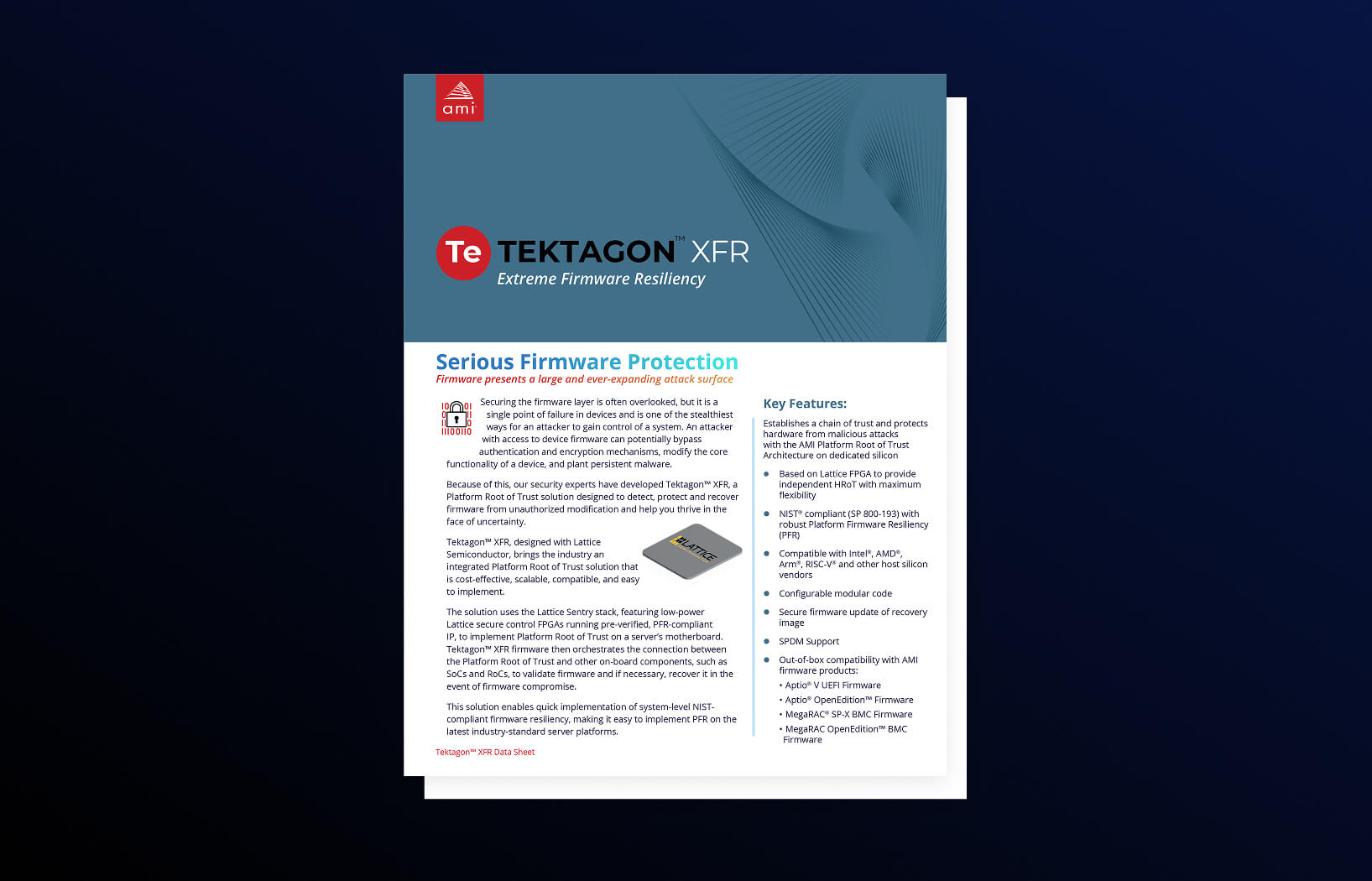 TektagonXFR Datasheet